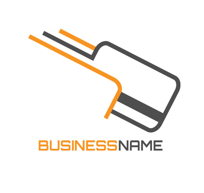 swipe card symbol logo header